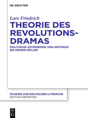 cover image of Theorie des Revolutionsdramas